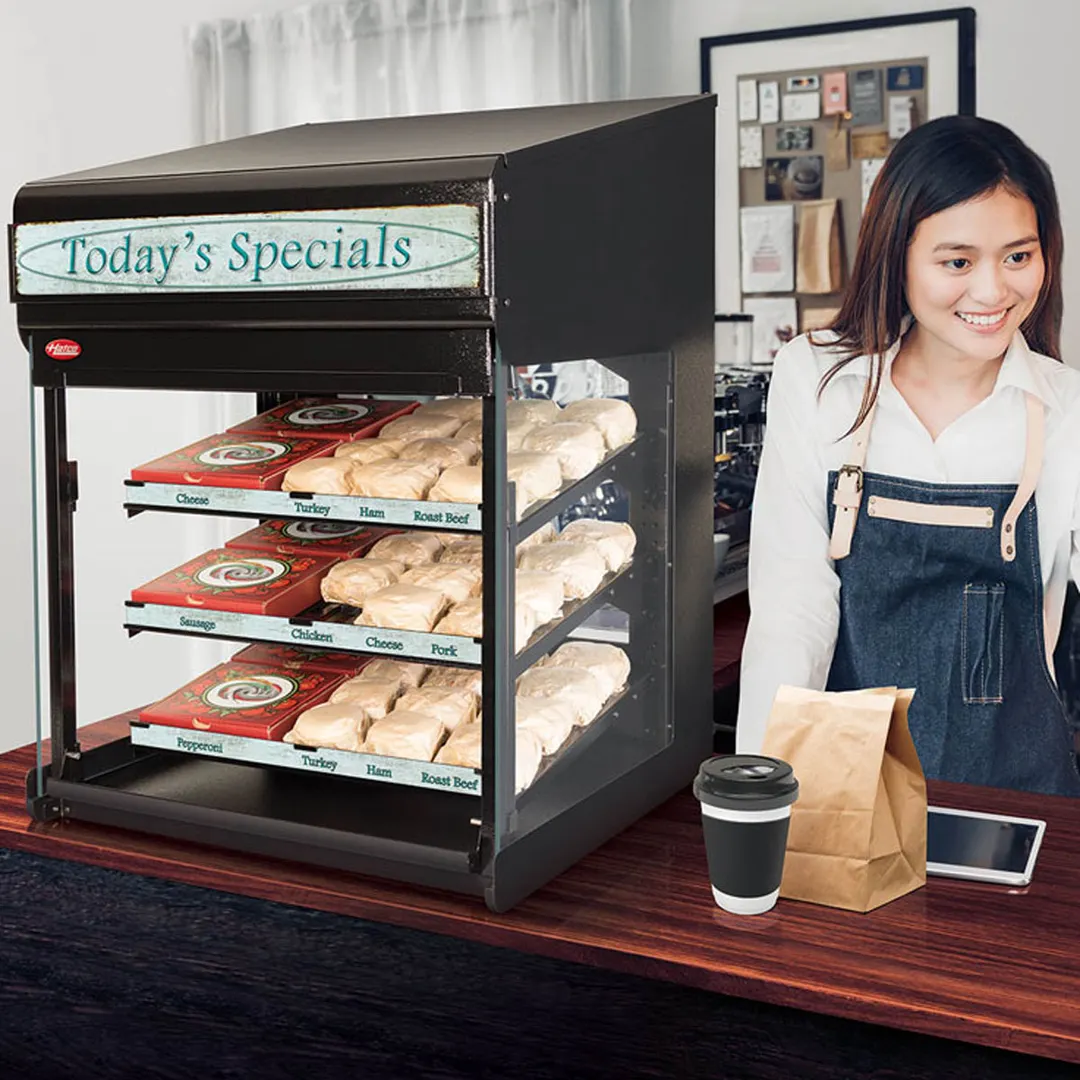 Hatco FS3HAC-2426 24" Countertop Hot Food Display Case, Self-Service, 3 Adjustable Shelves
