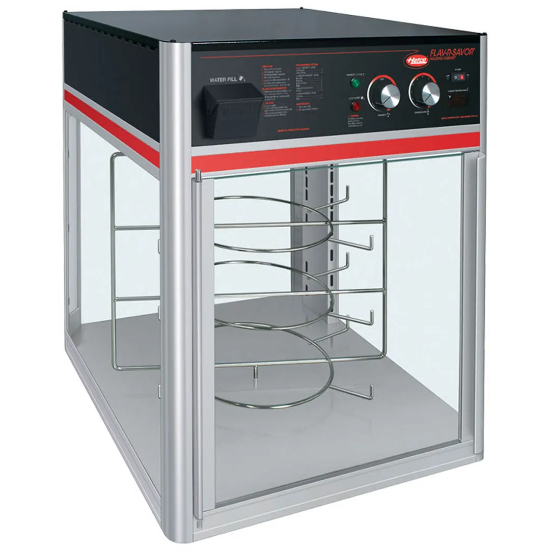 Hatco FSD-1X-120-QS 22" Countertop Hot Food Display Case, Full-Service, 3-Tier Pan Rack