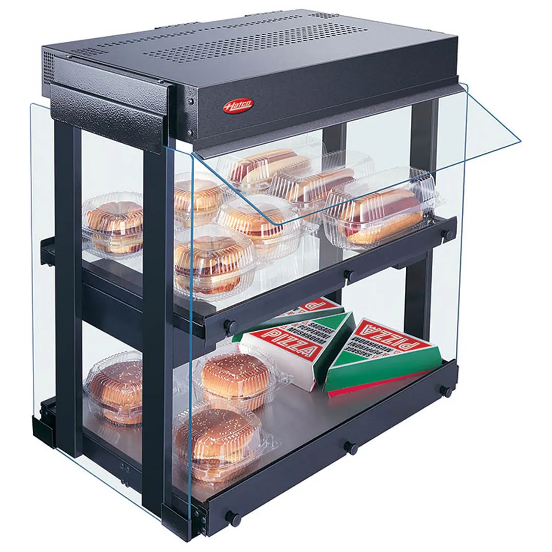 Hatco GRHW-1SGD 22" Countertop Hot Food Display Case, Self-Service, Heated Glass-Shelf