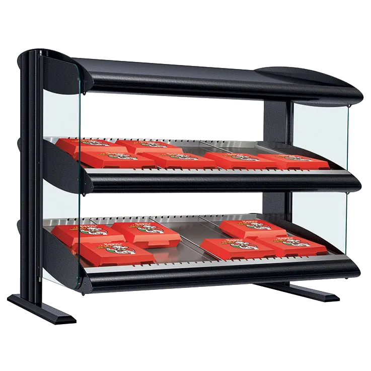 Hatco HXMS-36D Slant Heated Merchandiser with Led Lighting Warmer, 36" W