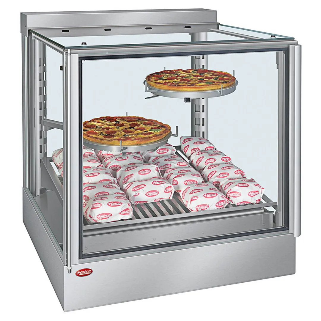 Hatco IHDCH-28 Countertop Hot Food Display Case, Full-Service, Sliding Doors, Humidity Control