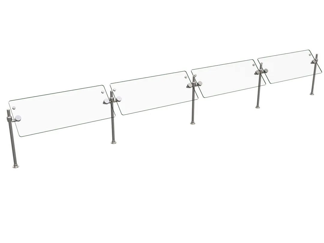 Hatco ORBIT360-144 Stationary Sneeze Guard