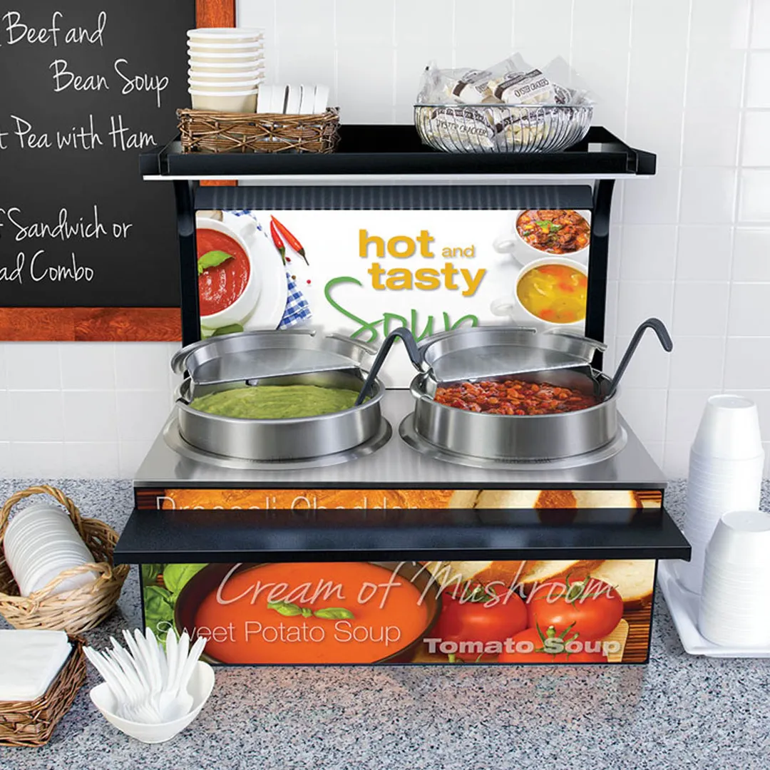 Hatco SW2-7QT Soup Warmer, Countertop, (2) 7 Qt. Insulated Wells