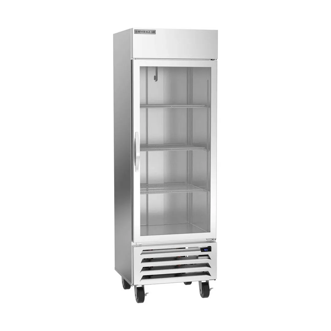 Beverage Air HBF19HC-1-G 27" One Section Reach-In Freezer w/ Glass Door, Stainless Steel, 18 cu. ft.