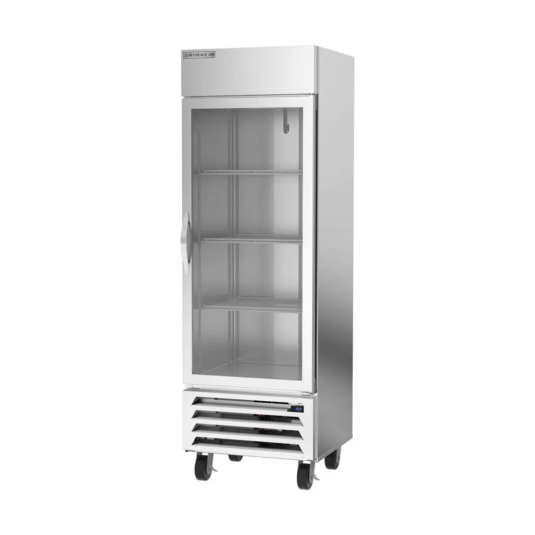 Beverage Air HBF19HC-1-G 27" One Section Reach-In Freezer w/ Glass Door, Stainless Steel, 18 cu. ft.