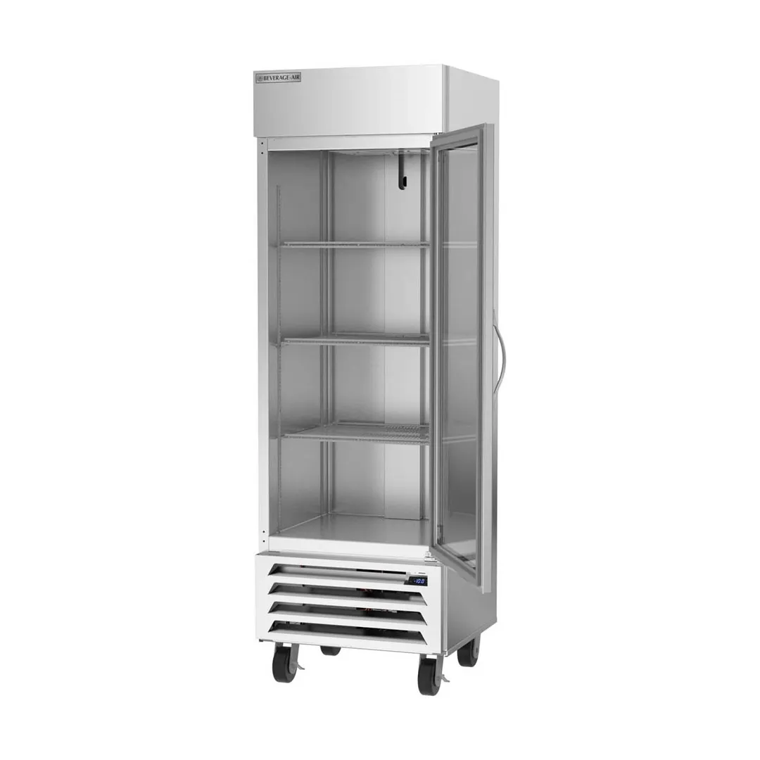 Beverage Air HBF19HC-1-G 27" One Section Reach-In Freezer w/ Glass Door, Stainless Steel, 18 cu. ft.