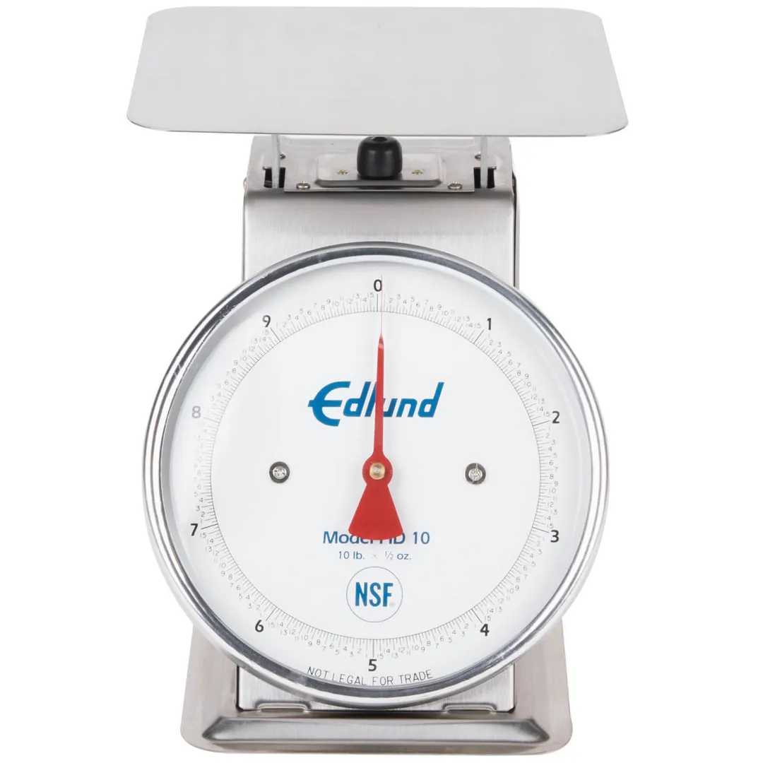 Edlund HD-10DP - 10-29 lb Portion Dial Scale, Sloped Dial, Stainless Steel, Top-Loading Counter, ½ oz, Dashpot