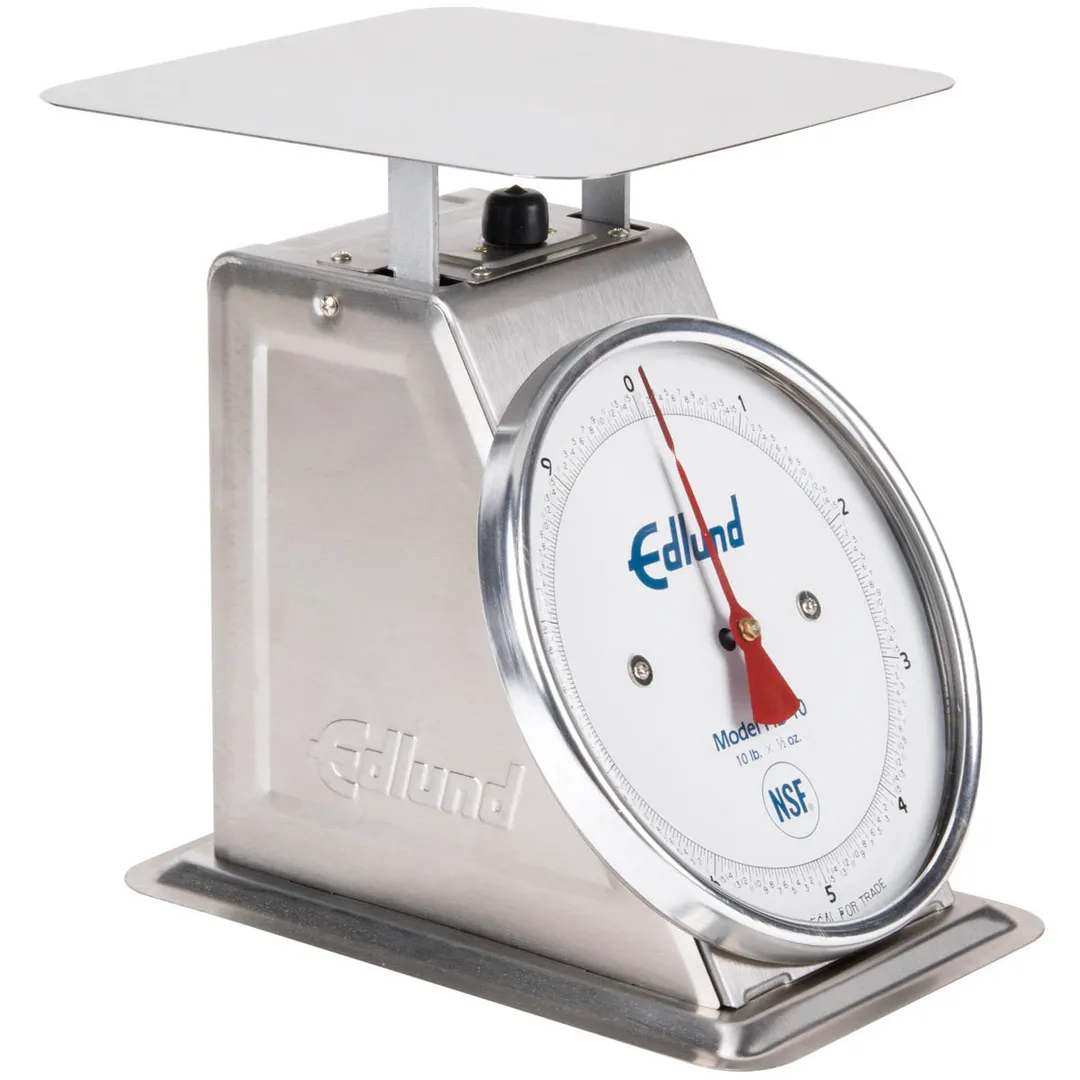 Edlund HD-10DP - 10-29 lb Portion Dial Scale, Sloped Dial, Stainless Steel, Top-Loading Counter, ½ oz, Dashpot