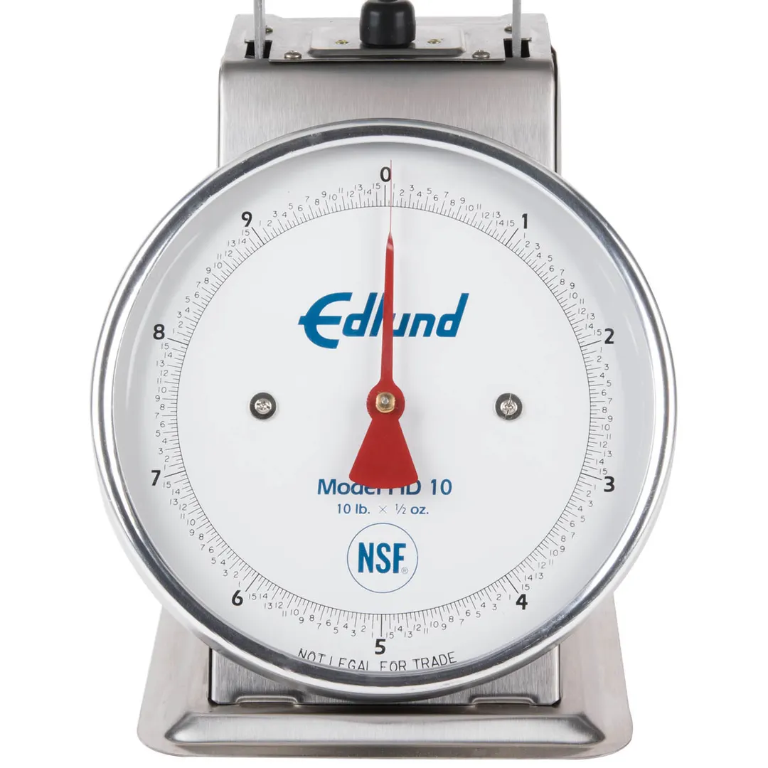 Edlund HD-10DP - 10-29 lb Portion Dial Scale, Sloped Dial, Stainless Steel, Top-Loading Counter, ½ oz, Dashpot