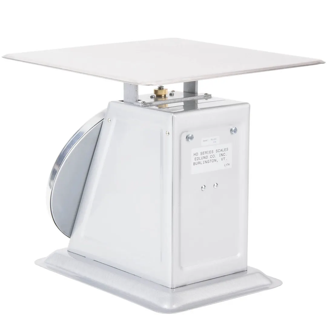 Edlund HD-200 Receiving Scale, Fixed Dial, 200 lb x 1 lb Graduation, Stainless Steel Countertop