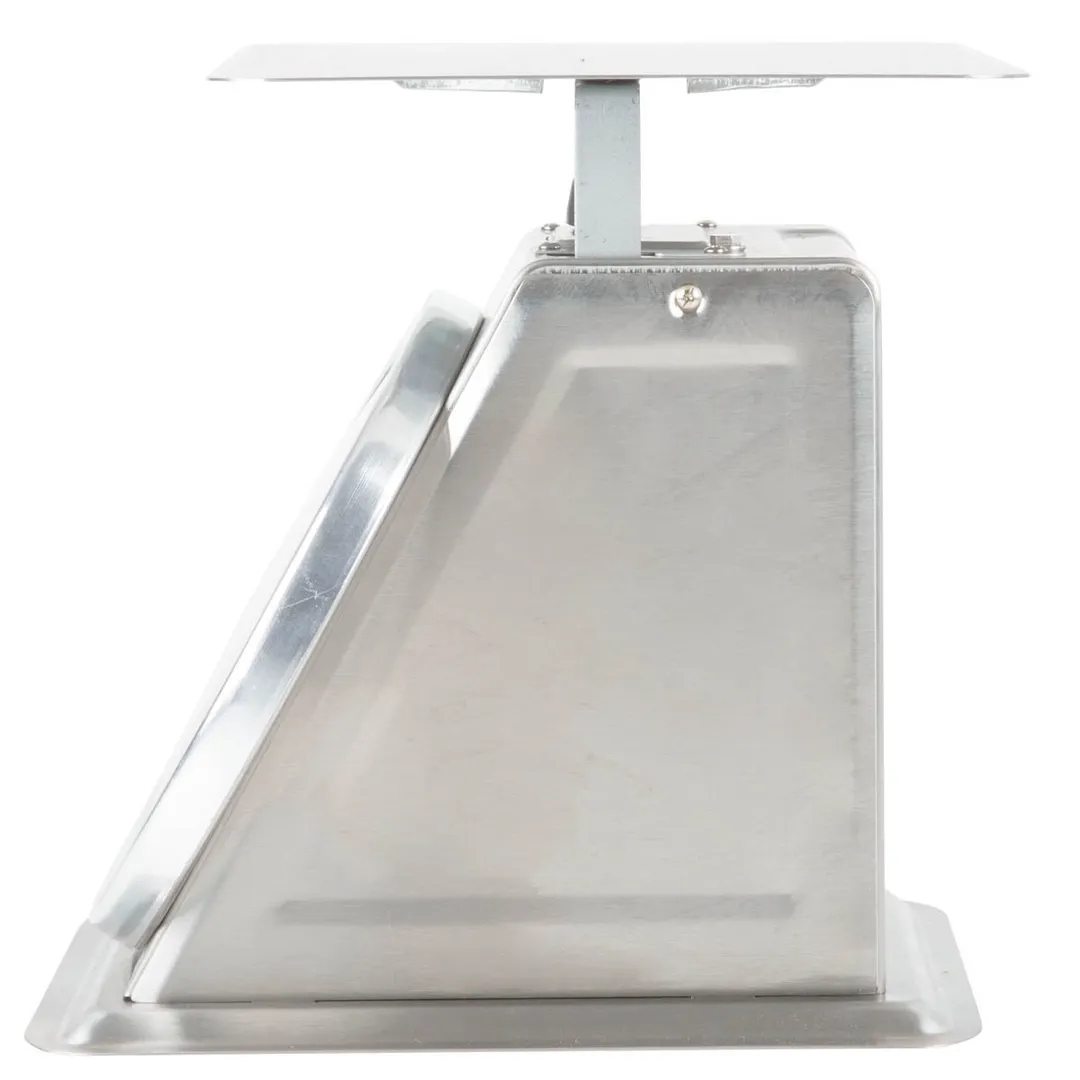 Edlund HD-2 Portion Scale – Top Loading 1-9 lb Capacity Fixed Dial Sloped Face 32 oz × 1/8 oz Stainless Steel