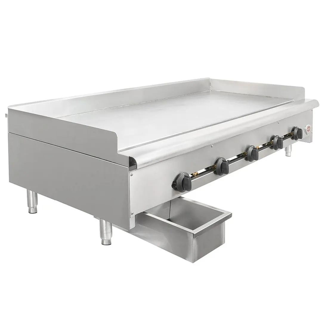 Wells HDTG-6030G 60" Countertop Thermostatic Gas Griddle, 3/4" Steel Plate, 150.000 BTU