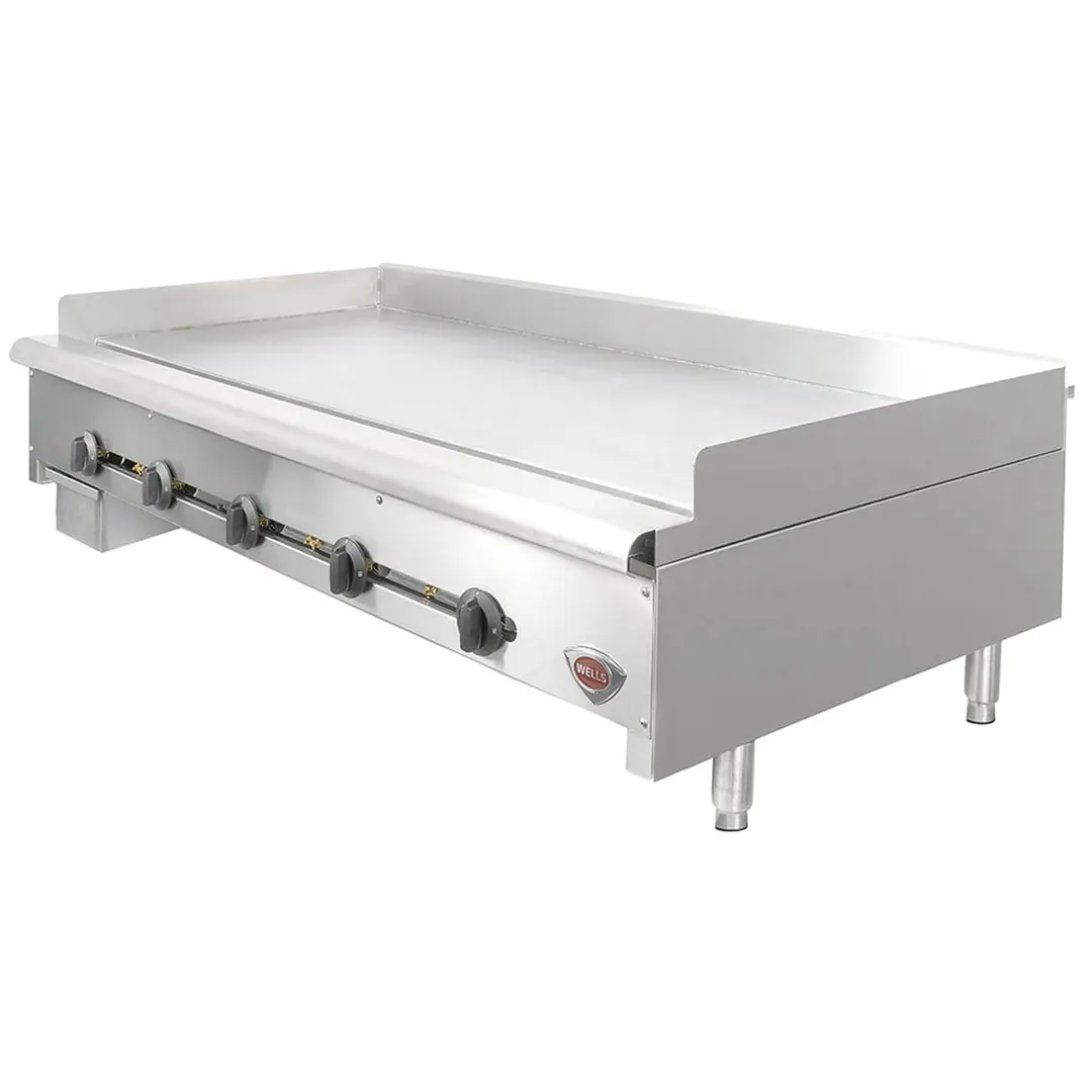 Wells HDTG-6030G 60" Countertop Thermostatic Gas Griddle, 3/4" Steel Plate, 150.000 BTU