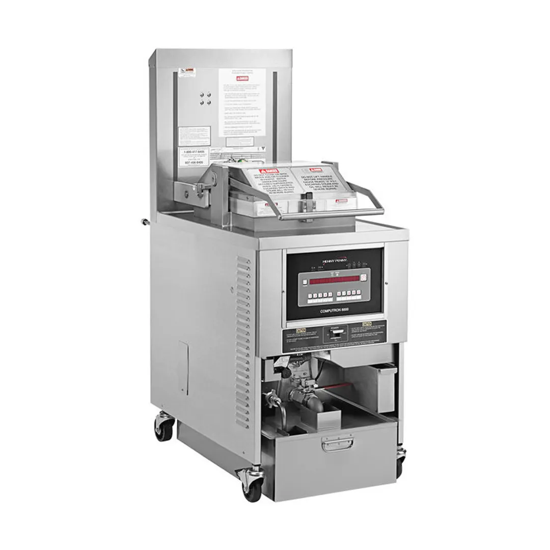Henny Penny PFG690.09 Gas Pressure Fryer w/ 130-lb Oil Capacity, Rectangular Frypot, 12 PSI