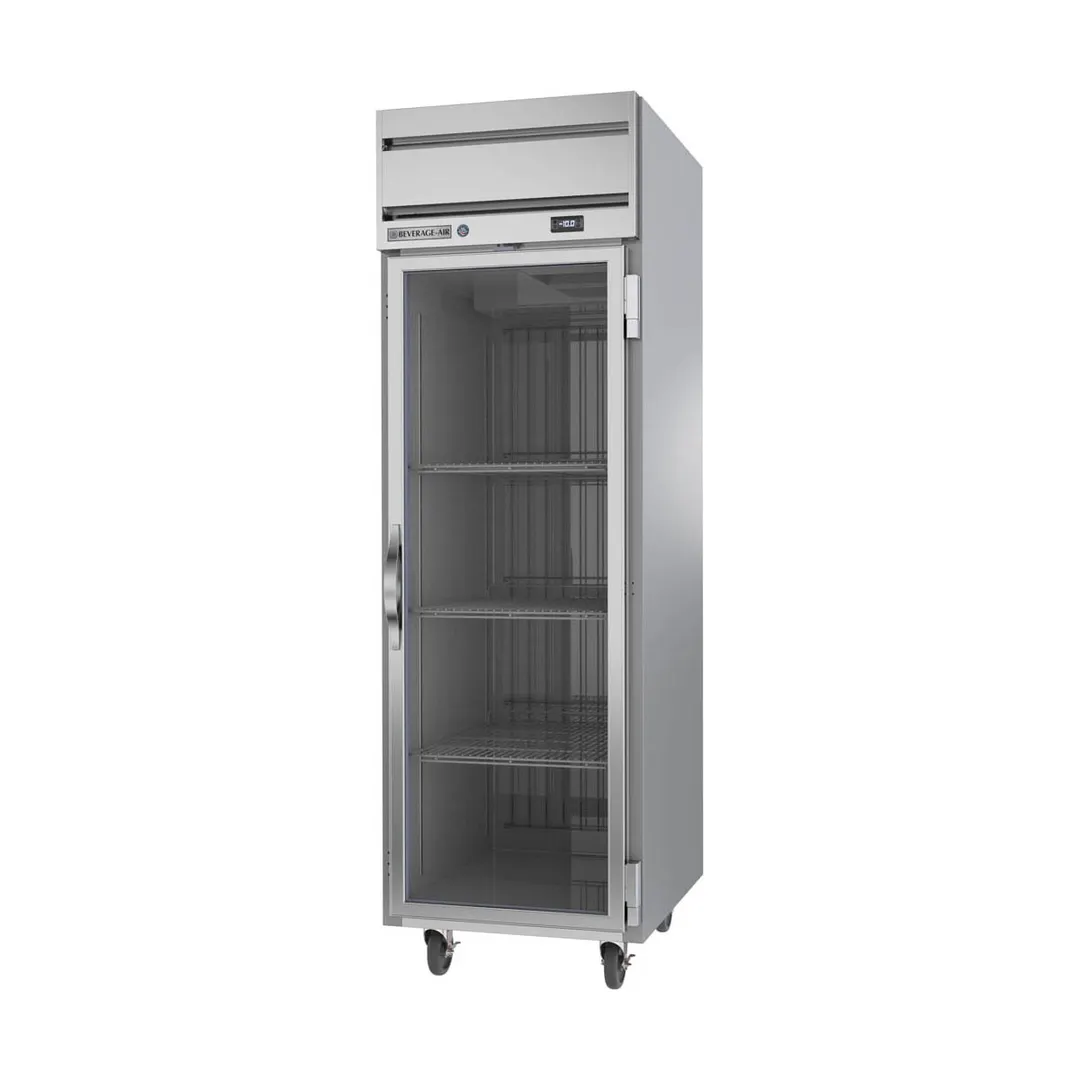 Beverage Air HF1HC-1G 26" 1-Glass Door Reach-In Freezer, Top Mounted, 21.06 cu. ft.