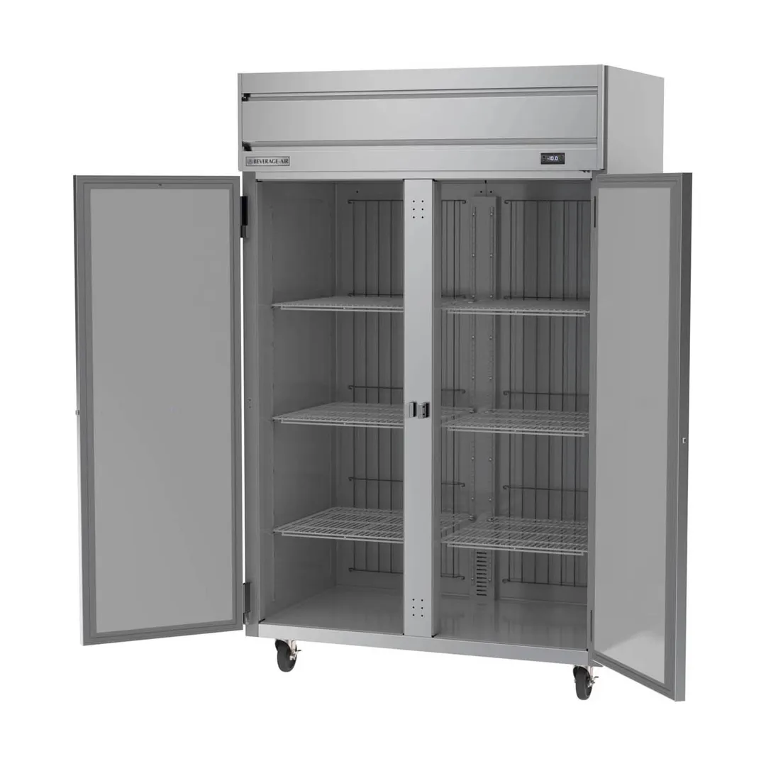 Beverage Air HF2HC-1S 52" 2-Solid Door Reach-In Freezer, Top Mounted, 45.2 cu. ft., Stainless Steel Front