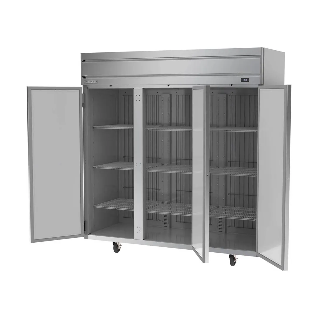 Beverage Air HF3HC-1S 78" 3-Solid Door Reach-In Freezer, Top Mounted, 69.1 cu. ft., Stainless Steel Front