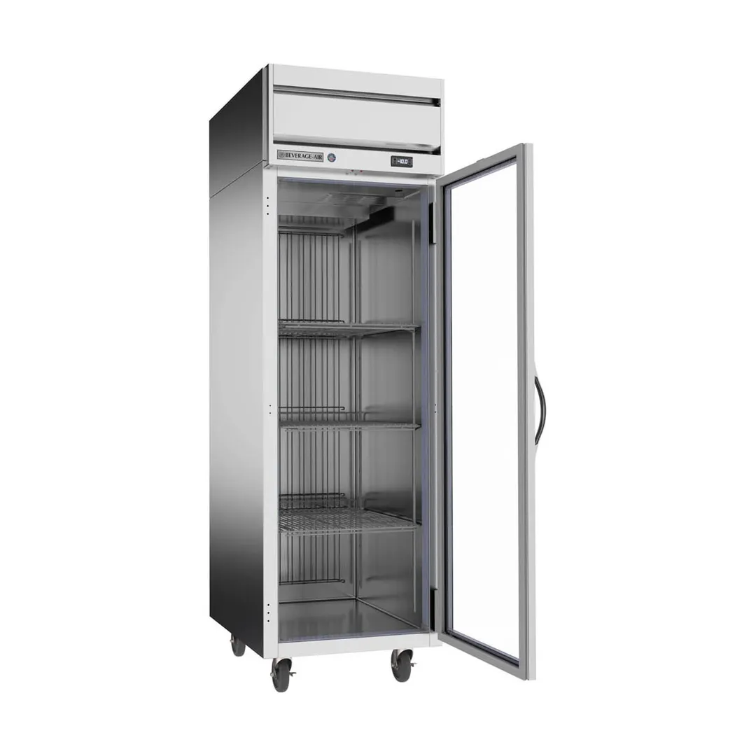 Beverage Air HFPS1HC-1G 26" One Section Reach-In Freezer w/ Glass Door, Stainless Steel, 21 cu. ft.