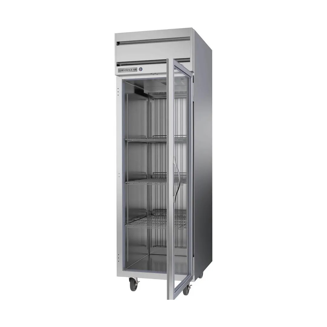 Beverage Air HFPS1HC-1G 26" One Section Reach-In Freezer w/ Glass Door, Stainless Steel, 21 cu. ft.