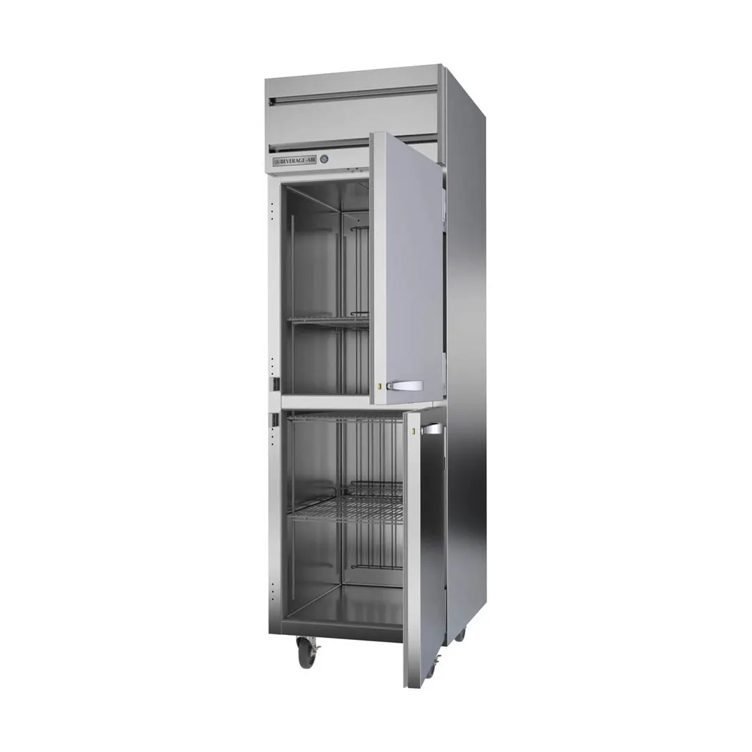 Beverage Air HFPS1HC-1HS 26" 1-Section Reach-In Freezer, 2 Half Solid Doors, Top Mounted, 21 cu. ft., Stainless Steel