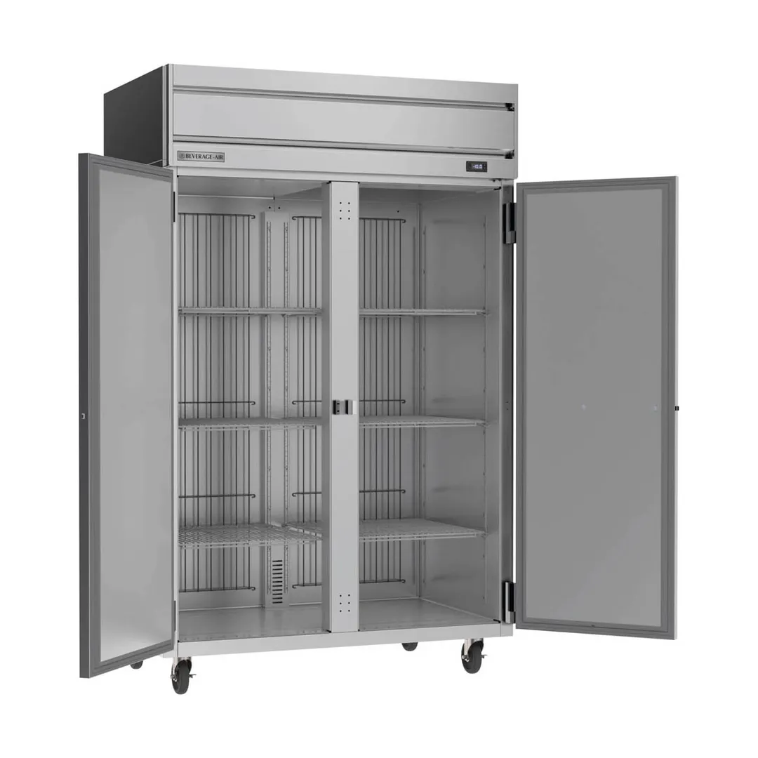 Beverage Air HFPS2HC-1S 52" 2-Solid Door Reach-In Freezer, Top Mounted, 45.2 cu. ft., Stainless Steel