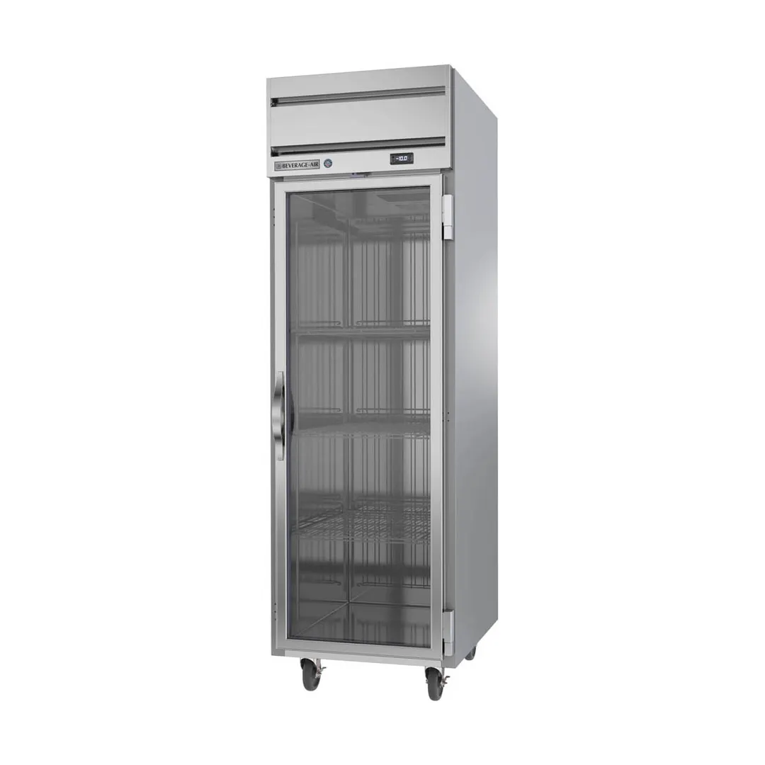 Beverage Air HFS1HC-1G 26" 1-Glass Door Reach-In Freezer, Top Mounted, 21 cu. ft., Stainless Steel Front