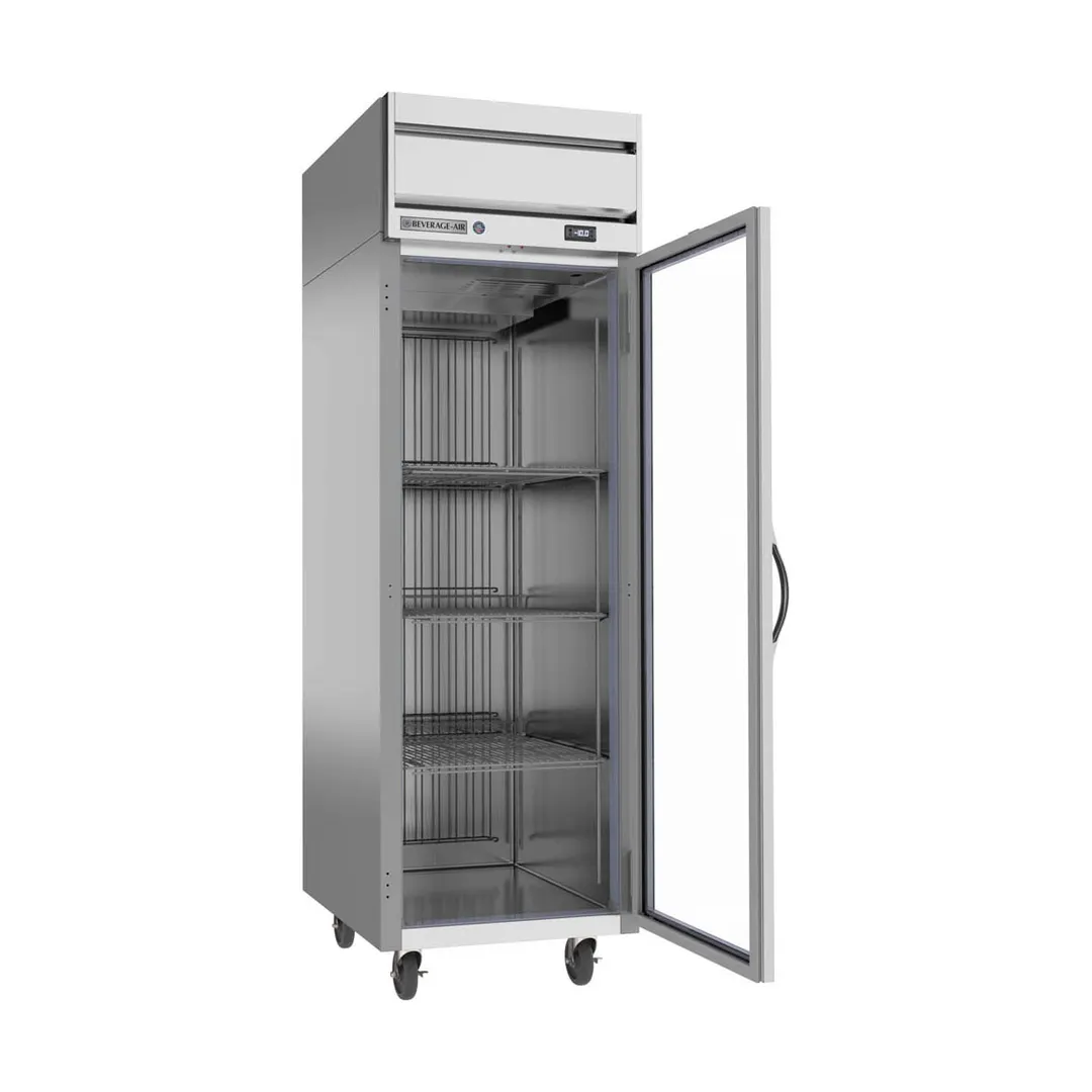 Beverage Air HFS1HC-1G 26" 1-Glass Door Reach-In Freezer, Top Mounted, 21 cu. ft., Stainless Steel Front