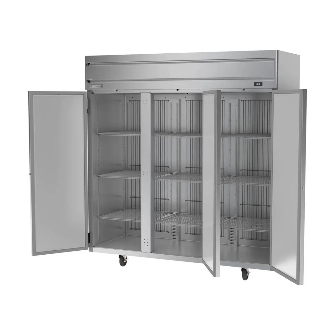 Beverage Air HFS3HC-1S 78" 3-Solid Door Reach-In Freezer, Top Mounted, 69.1 cu. ft., Stainless Steel Front