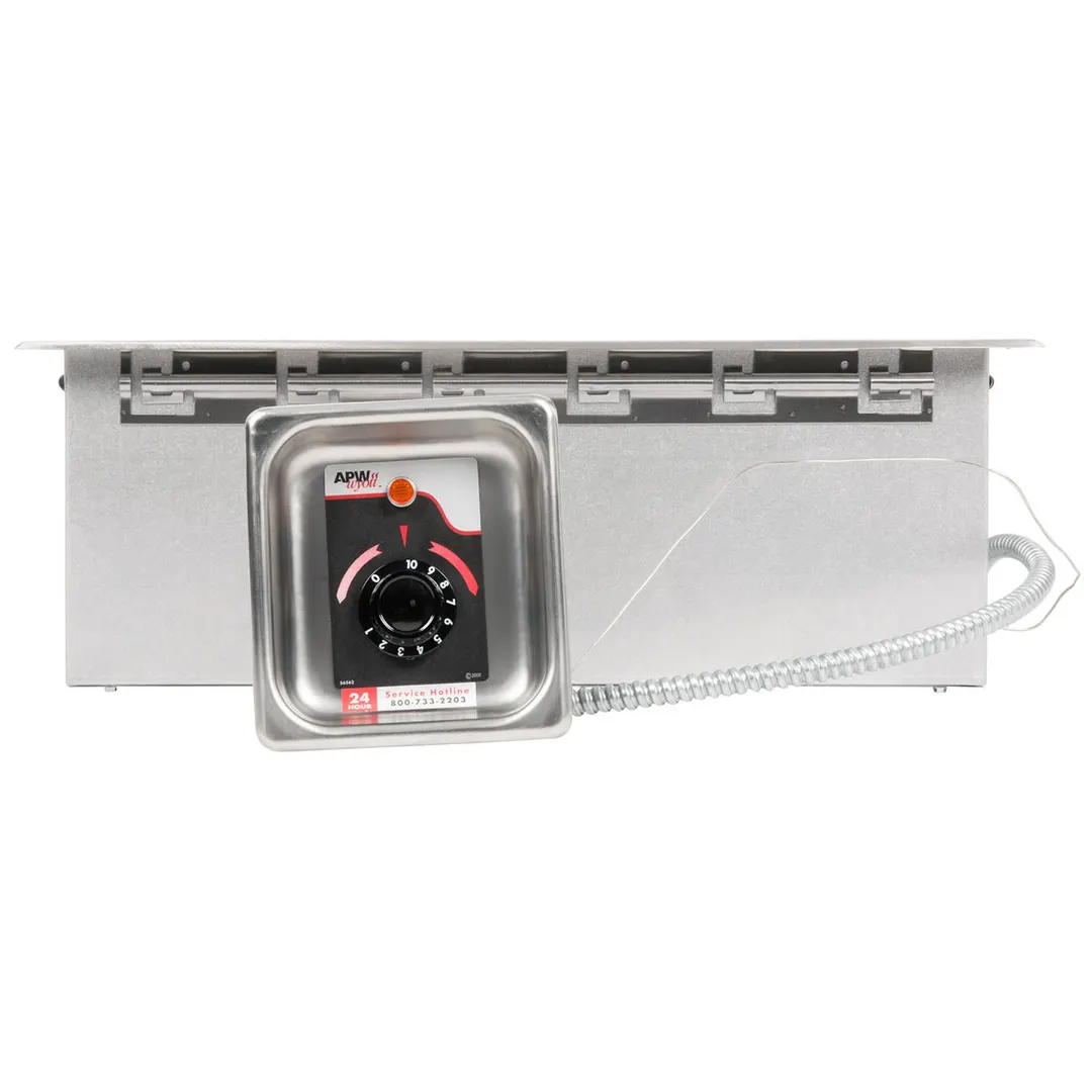 APW Wyott HFW-1TS 15" Insulated One Pan Drop In Hot Food Well, Stainless Steel
