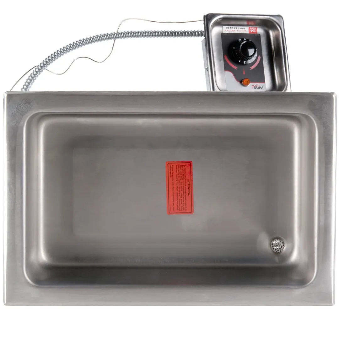 APW Wyott HFW-1TDS 15" Electric Drop-In Hot Food Well Unit, 12" x 20" Well, Insulated