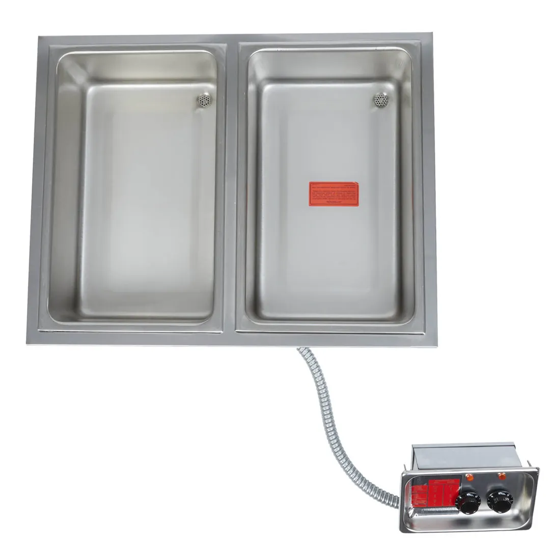 APW Wyott HFW-2S Hot Food Well Unit, Drop-In, Electric, (2) 12" X 20" Wells
