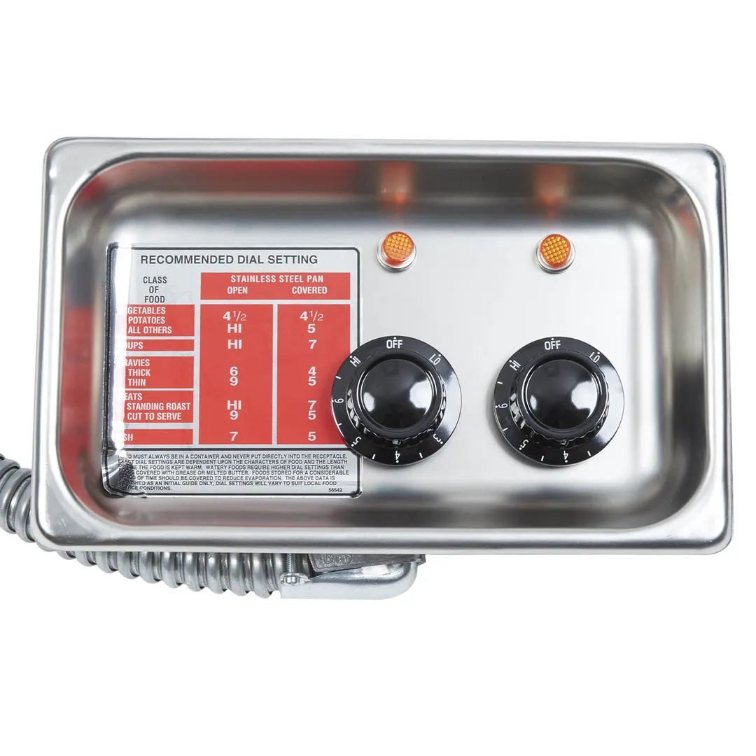 APW Wyott HFW-2S Hot Food Well Unit, Drop-In, Electric, (2) 12" X 20" Wells
