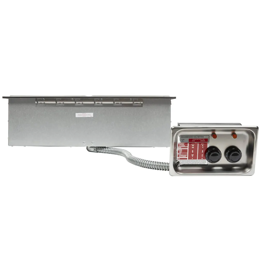 APW Wyott HFW-2DS 15" Electric Drop-In Hot Food Well Unit, Two 12" x 20" Wells, Insulated