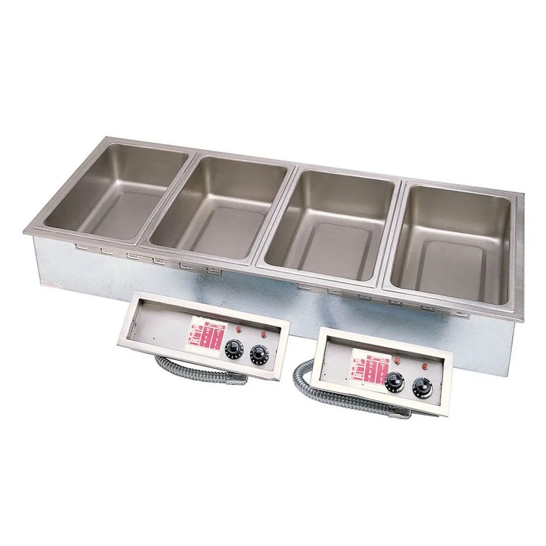 APW Wyott HFW-4DS Hot Food Well Unit, Drop-In, Electric, (4) 12" X 20" Wells
