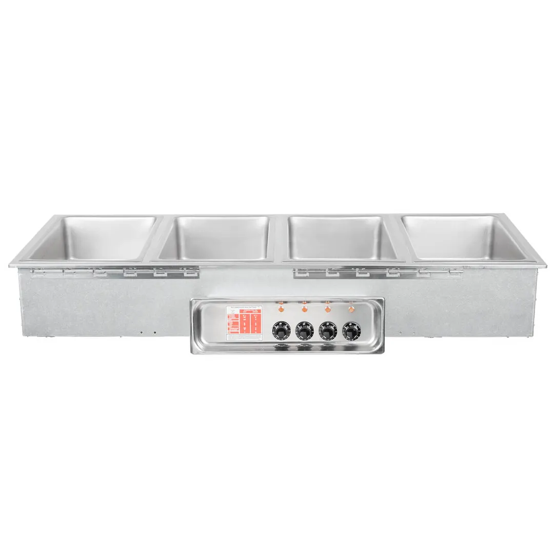 APW Wyott HFW-4DS Hot Food Well Unit, Drop-In, Electric, (4) 12" X 20" Wells