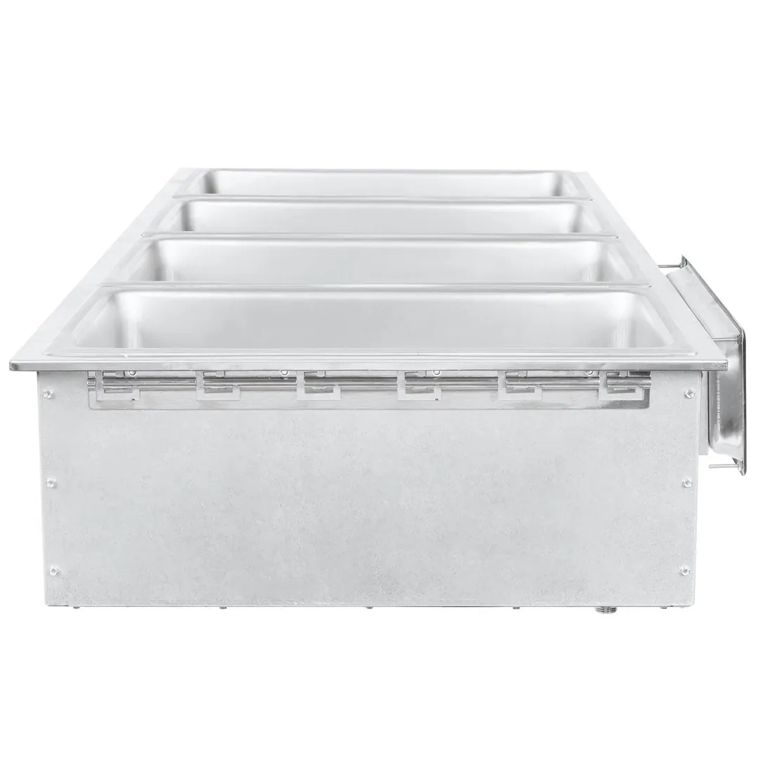 APW Wyott HFW-4DS Hot Food Well Unit, Drop-In, Electric, (4) 12" X 20" Wells
