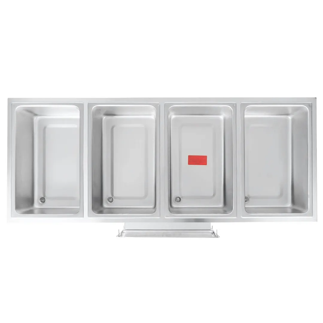 APW Wyott HFW-4DS Hot Food Well Unit, Drop-In, Electric, (4) 12" X 20" Wells