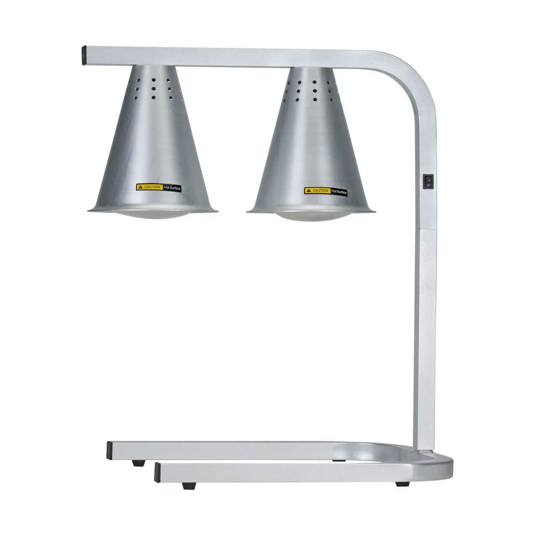 Adcraft HL-2 Freestanding C-Frame Two Bulb Heat Lamp w/ Adjustable Arm, 120V, 250W Per Bulb