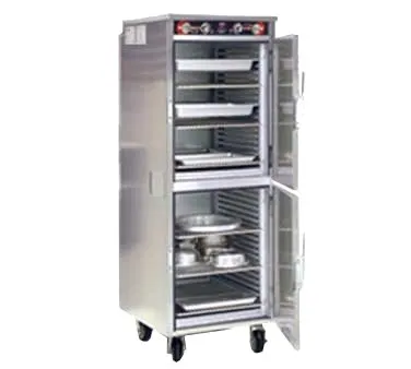 FWE HLC-2127-6-6 "Full Height" 2-Door Heated Holding Cabinet, Stainless Steel, 55-60"H, 24 12x20 pans