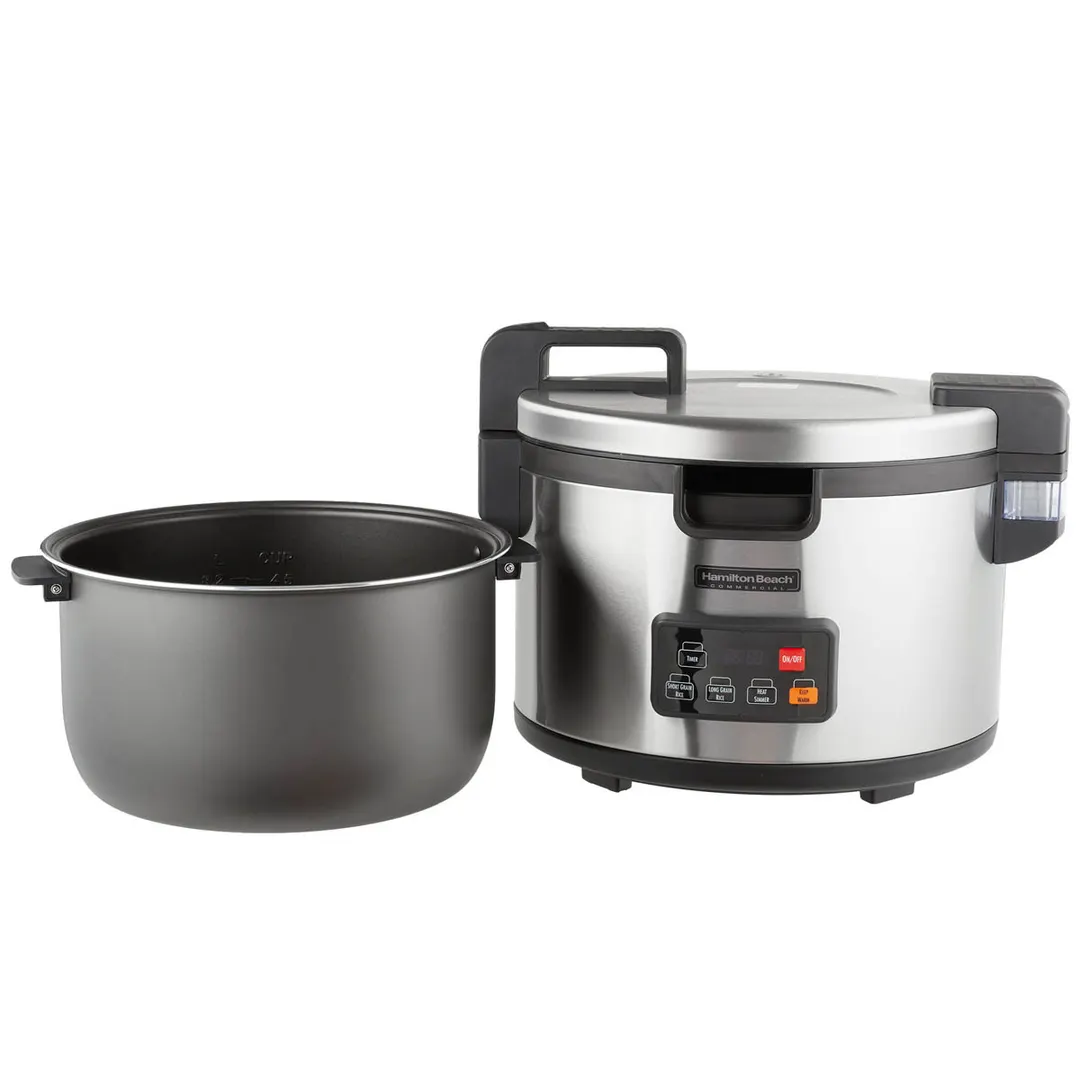 Hamilton Beach 37590 Proctor Silex Commercial Rice Cooker/Warmer, 90 Cups, 240V, 2500W