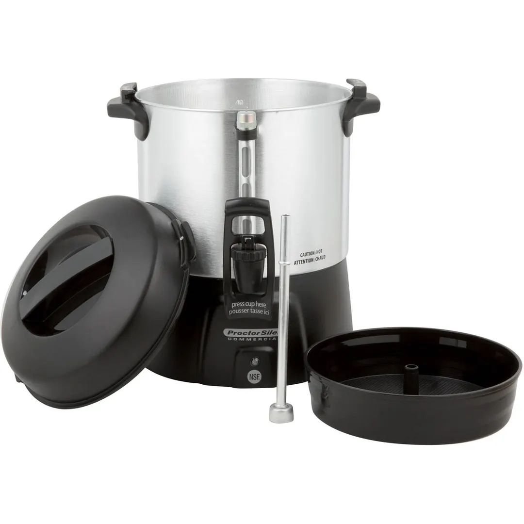 Hamilton Beach 45040R Proctor-Silex Coffee Urn, 40 Cup Capacity with Dual Heaters / 1.090W - 120V