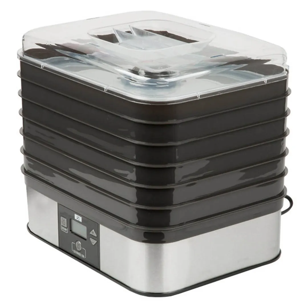 Hamilton Beach 75-0401-W Weston Digital Dehydrator, Single Zone, 6 Trays, 500W, 120V