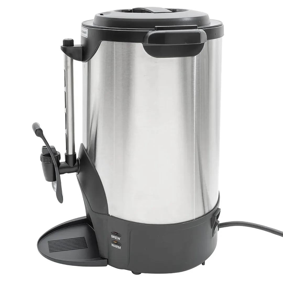 Hamilton Beach HCU040S - Coffee Urn, 40 Cup Capacity, Double Wall Insulation, 1.44kW - 120V