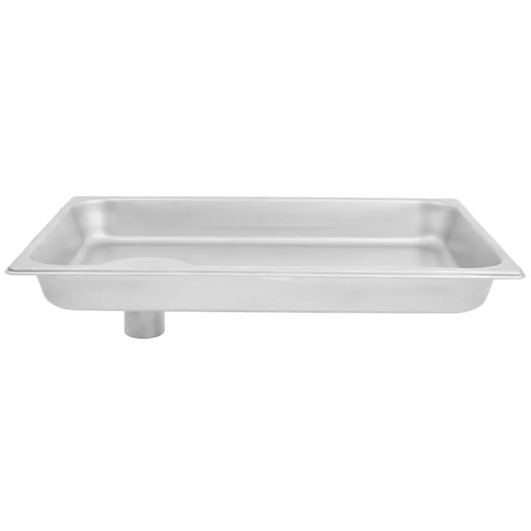 Hobart 12/22PN-SST Rectangular Grind Pan, 19.5" x 11.5" x 2.5", Stainless Steel, Hub #12/22