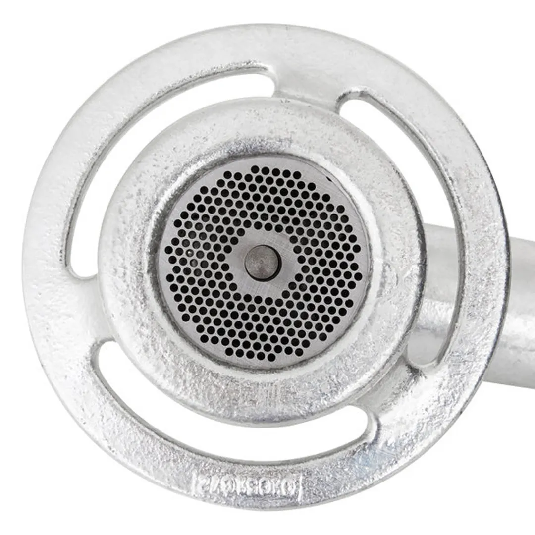 Hobart 22C/E-5PLT Throat Chop End Assy for #22 Hub – Stay Sharp Knife, 5 Carbon Steel Grind Plates (1/8”–1/2”)