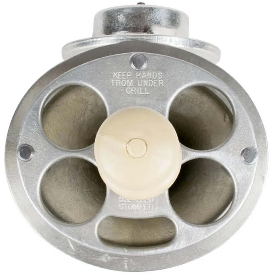 Hobart 22C/E-FS5PLT Funnel Throat Chop End Assy for #22 Hub Tin Cylinder Auger Knife 5 Carbon Steel Grind Plates