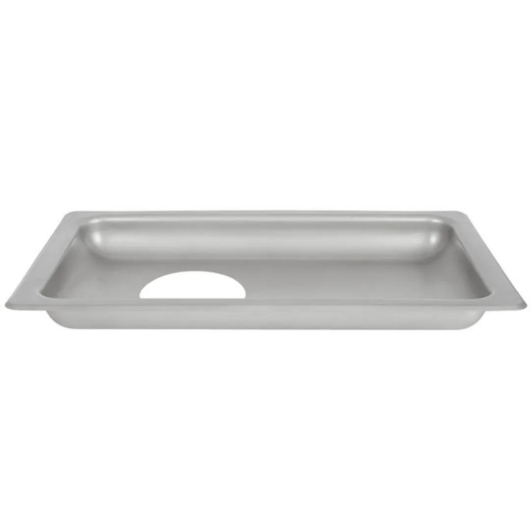 Hobart 22PAN-SSTFS - 27¾" x 15⅝" x 3" Stainless Steel Rectangular Grind Pan, Hub #22, Meat Grinder Part
