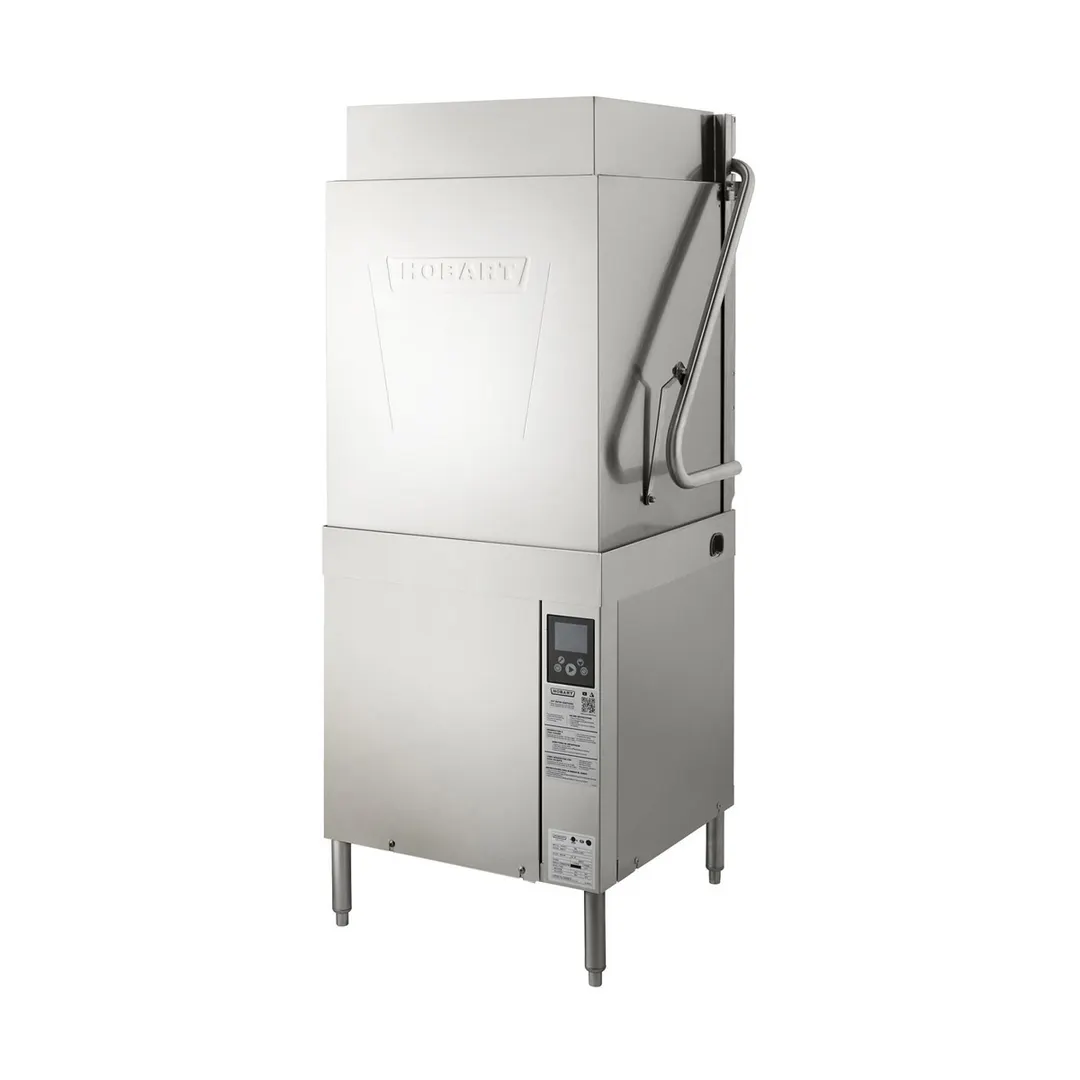 Hobart AM16T-BAS-2 36.5" Door Type Dishwasher, 60 Racks/Hr - 40.2 Gal/Hr - High Temp w/Booster