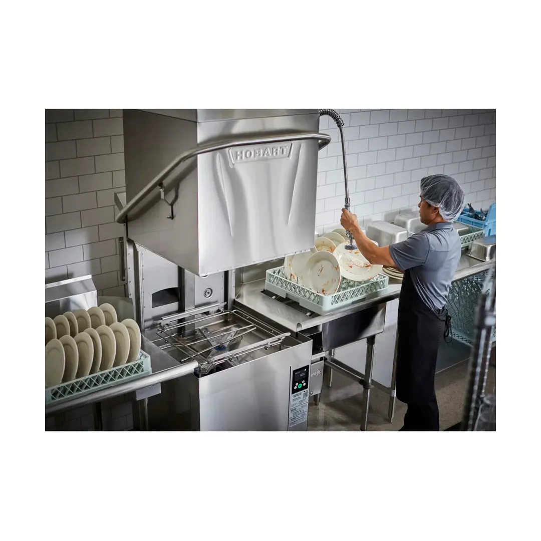 Hobart AM16VL-BAS-2 36.5" Door Type Ventless Dishwasher, 45 RPH - 30.15 Gal/Hr - High Temp w/Booster