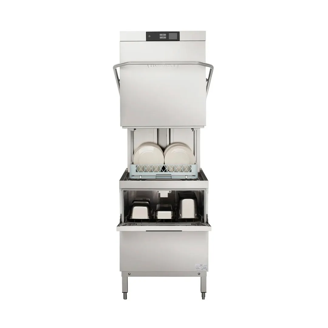 Hobart AMTL-2 36.5" Door Type Dishwasher - Double Level, 80 RPH - 49.6 Gal/Hr - High Temp w/Booster